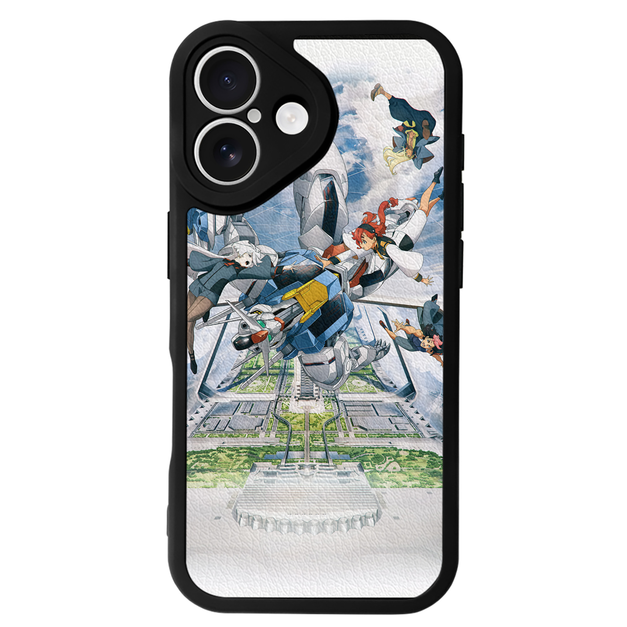 （画像用） 機動戦士ガンダム Mobile Suit Gundam 【iPhone 16シリーズ対応】シリコンスマホケース（レザー調） 材質：シリコン